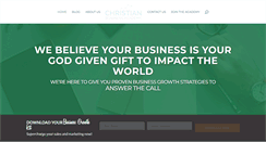 Desktop Screenshot of christianbusinessacademy.com